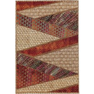 MOOD SELECTION Exteriérový koberec Kenya Beige/Red - koberec ROZMER CM: 120 x 180