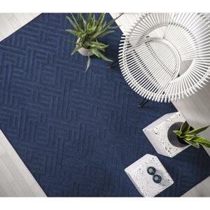 ASIATIC LONDON Alfresco Antibes Blue Linear - koberec ROZMER CM: 200 x 290