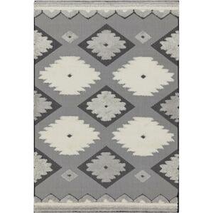 ASIATIC LONDON Alfresco Monty Black Cream Tribal - koberec ROZMER CM: 120 x 170