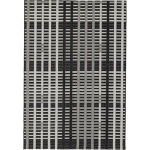 ASIATIC LONDON Alfresco Patio Black Grid - koberec ROZMER CM: 160 x 230