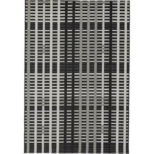 ASIATIC LONDON Alfresco Patio Black Grid - koberec ROZMER CM: 200 x 290