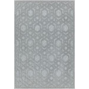 ASIATIC LONDON Alfresco Salta Silver Geometric - koberec ROZMER CM: 160 x 230
