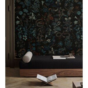 Wallcolours WALLCOLORS Botanic black wallpaper - tapeta POVRCH: Prowall Eco