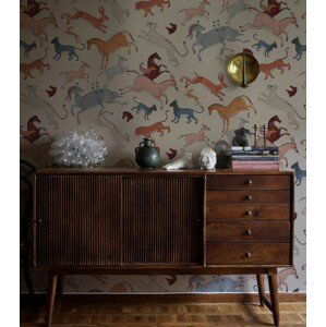 Wallcolours WALLCOLORS Oriental Animals Beige  wallpaper - tapeta POVRCH: Prowall Sand