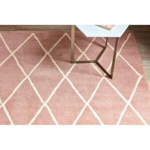 ASIATIC LONDON Albany Diamond Pink - koberec ROZMER CM: 160 x 230