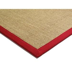 ASIATIC LONDON Sisal Linen/Red - koberec ROZMER CM: 160 x 230