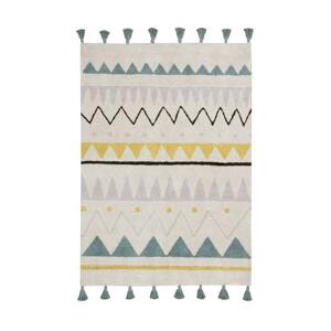 LORENA CANALS Azteca Natural Vintage Blue - koberec ROZMER CM: 140 x 200