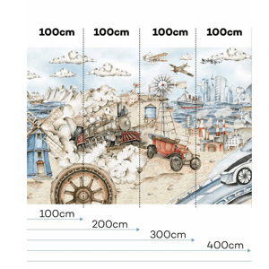 DEKORNIK Industrial Evolution - Tapeta / From Past To Future - 400 cm