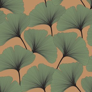 DEKORNIK Classic Big Gingko Pattern Colors - Tapeta
