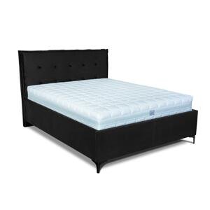 MOOD posteľ Hélia s bočným výklopom 2219/čierna PLOCHA SPANIA: 120 x 200 cm