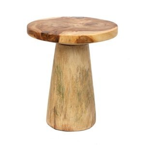 BAZAR BIZAR The Timber Conic Side Table - Natural - 50 príručný stolík