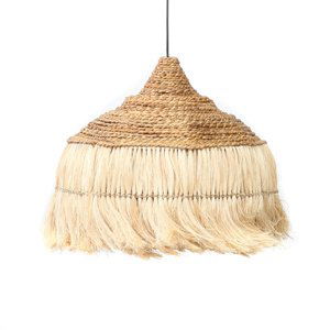 BAZAR BIZAR The Abaca Hoola Pendant - Natural - L -tienidlo pre závesné svietidlo