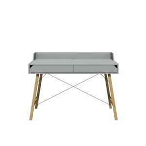 BELLAMY Lotta písací stôl FARBA: matná šedá/drevo