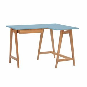 RAGABA Luka rohový písací stôl pravý FARBA: nebeská modrá