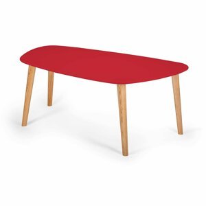 RAGABA Endocarp konferenčný stôl FARBA: červená/drevo