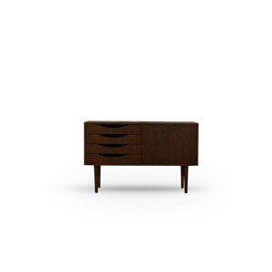 MOOD SELECTION Classy Brown Mini Chest of Drawers Dark Brown ROZMER CM: Š-100 x H-40 cm x V-75 cm