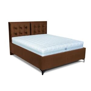 MOOD posteľ Riviera s kovovým nožným výklopom 2213/čierna PLOCHA SPANIA: 120 x 200 cm