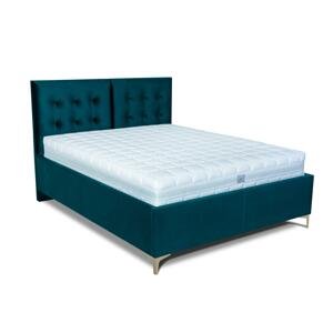 MOOD posteľ Riviera s kovovým nožným výklopom 2221/zlatá PLOCHA SPANIA: 120 x 200 cm