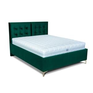 MOOD posteľ Riviera s kovovým nožným výklopom 2225/zlatá PLOCHA SPANIA: 120 x 200 cm