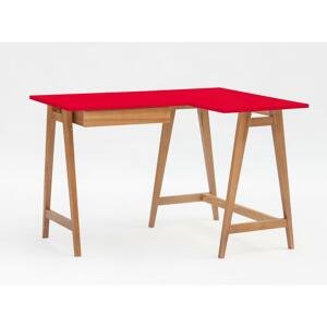 RAGABA Luka rohový písací stôl pravý FARBA: červená