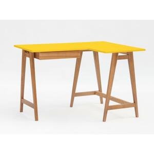 RAGABA Luka rohový písací stôl pravý FARBA: žltá
