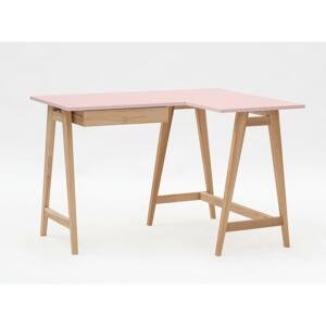 RAGABA Luka rohový písací stôl pravý FARBA: ružová