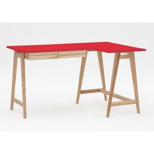 RAGABA Luka rohový písací stôl pravý FARBA: červená