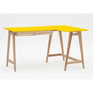RAGABA Luka rohový písací stôl pravý FARBA: žltá