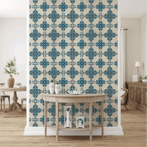 VLADILA  Vintage Blue Tiles - tapeta