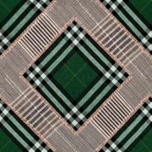 MINDTHEGAP Checkered Patchwork British Green - tapeta