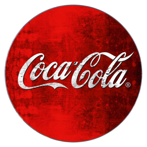 Sklenená podložka pod hrniec Wenko Coca-Cola Classic, ø 20 cm