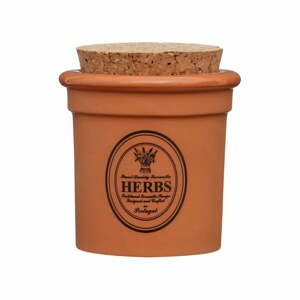 Dóza z terakoty Premier Housewares Herbs, ⌀ 7 x 9 cm