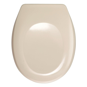 Svetloružové WC sedadlo Wenko Bergamo, 44,4 x 37,3 cm