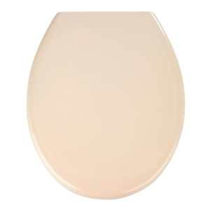 Svetloružové WC sedadlo s jednoduchým zatváraním Wenko Premium Ottana, 45,2 × 37,6 cm