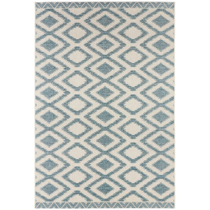Modro-krémový vonkajší koberec NORTHRUGS Isle, 140 x 200 cm