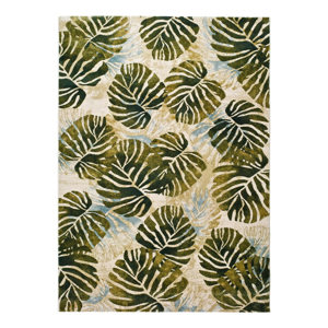Zeleno-béžový koberec Universal Tropics Multi, 200 x 290 cm