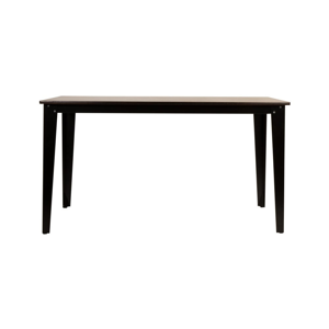 Drevený jedálenský stôl s čiernymi nohami Dutchbone Scuola, 140 x 70 cm