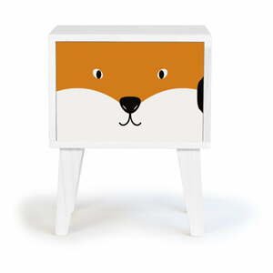 Detský drevený nočný stolík Little Nice Things Fox