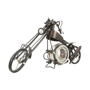 Stolové hodiny v tvare motorky Mauro Ferretti, 55 × 28 cm