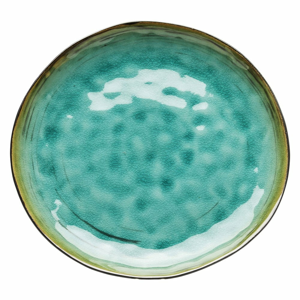 Tyrkysovomodrý kameninový tanier Kare Design Vivido, Ø 26,8 cm