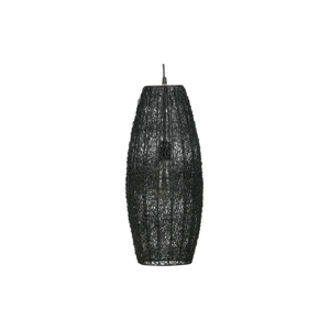 Čierne závesné svietidlo De Eekhoorn Creative, Ø 20 cm