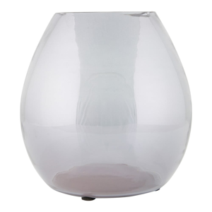 Svetlosivá sklenená váza BePureHome Simple, Ø 20 cm