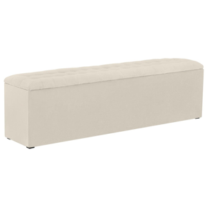 Krémová leňoška s úložným priestorom Windsor & Co Sofas Nova, 200 × 47 cm