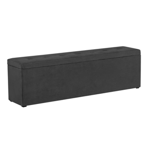 Tmavosivá leňoška s úložným priestorom Windsor & Co Sofas Astro, 160 × 47 cm