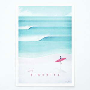 Plagát Travelposter Biarritz, A3