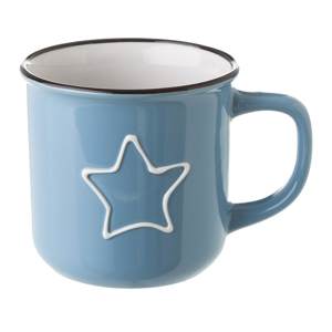 Modrý keramický hrnček Unimasa Star, 325 ml