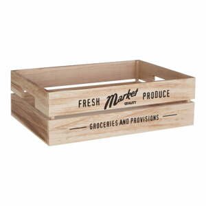 Drevený úložný box na zeleninu Premier Housewares Farmers Market, 28 × 38 cm