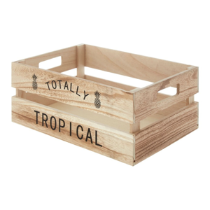 Drevený úložný box Premier Housewares Tropical, 25 × 35 cm