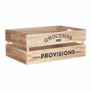 Drevený úložný box Premier Housewares Provisions, 25 × 35 cm