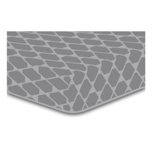 Sivá elastická plachta so vzorom DecoKing Rhombuses, 200 × 220 cm